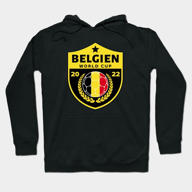 Belgien Fussball Hoodie by footballomatic